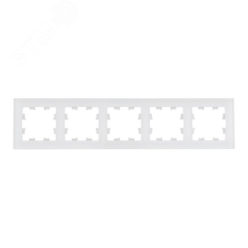 ATLASDESIGN NATURE 5-постовая РАМКА, НАТУРАЛЬНОЕ СТЕКЛО, БЕЛЫЙ - фото 3