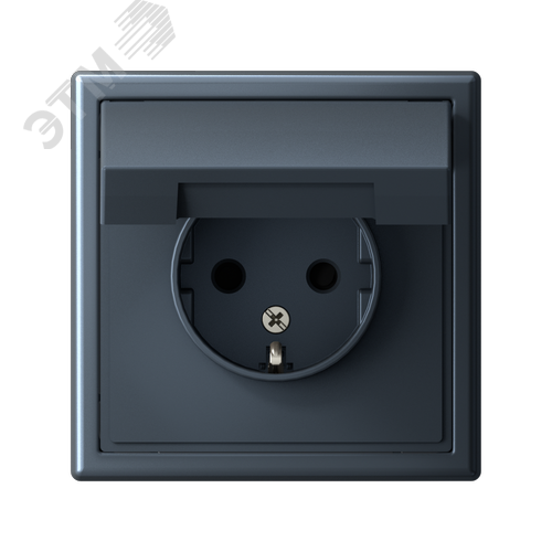 ARTGALLERY розетка с заземл. со шторк. с крышкой, 16А, IP20, механизм, грифель - фото 5