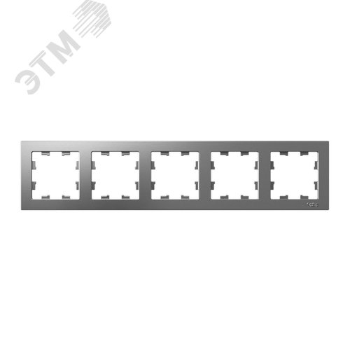 Рамка пятипостовая ATLASDESIGN универсальная сталь - фото 2