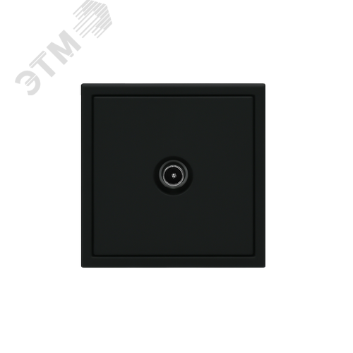 ARTGALLERY TV ТВ розетка оконечная 1DB, механизм, карбон - фото 3