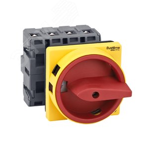 Изображение товара ВЫКЛЮЧАТЕЛЬ-РАЗЪЕДИНИТЕЛЬ 4P 63A IP20 С КРАСНОЙ РУКОЯТКОЙ НА ДВЕРЦУ 4 ВИНТАМИ С ЗАМКОМ (шт)