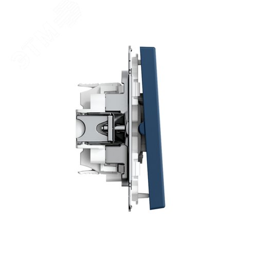 ARTGALLERY 2-клавишный ВЫКЛЮЧАТЕЛЬ КНОПОЧНЫЙ, 10АХ, механизм, быстрозажимные клеммы, АКВАМАРИН - фото 3