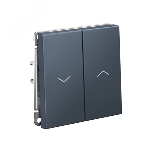 ARTGALLERY 2-клавишный выключатель для жалюзи, 2х сх.4, 10А, механизм, грифель - фото 2