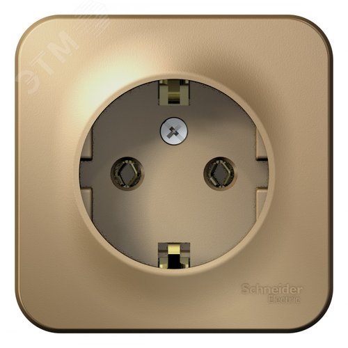 Изображение товара BLANCA розетка наружная с заземлением без шторок, 16А, 250В, титан (шт)