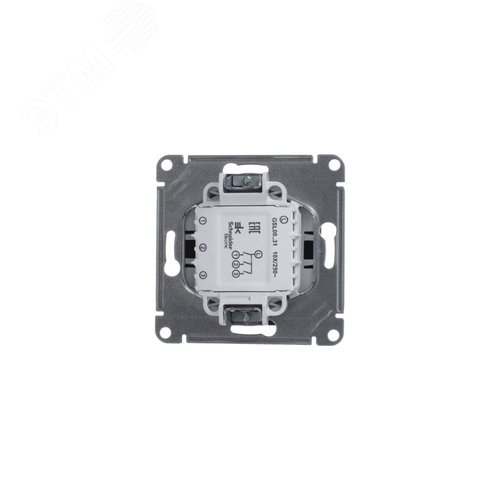 GLOSSA Выключатель трехклавишный сх.3 антрацит в рамку - фото 4