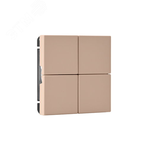 ARTGALLERY 4-клавишный ВЫКЛЮЧАТЕЛЬ СЦЕНАРНЫЙ, сх. 1,  ПЕСОЧНЫЙ - фото 4