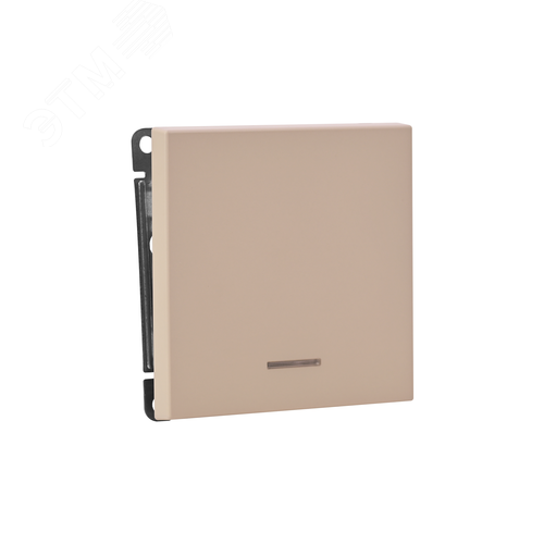 ARTGALLERY 1-клавишный ВЫКЛЮЧАТЕЛЬ КНОПОЧНЫЙ с подсв., 10А, механизм, ПЕСОЧНЫЙ - фото 5