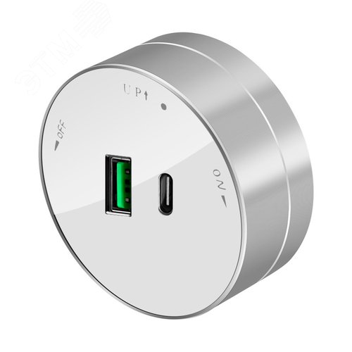 Изображение товара MultiTrack Розетка 2хUSB (тип А+С) 18Вт, 5В/3А Белый (шт)