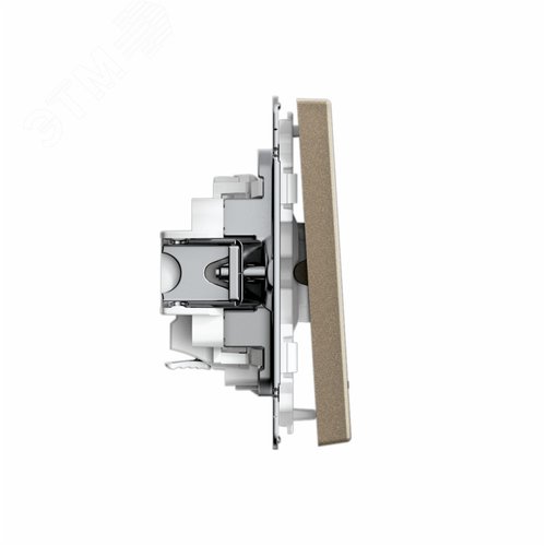 ARTGALLERY 1-клавишный ВЫКЛЮЧАТЕЛЬ с подсветкой, 10АХ, механизм, быстрозажимные клеммы, ШАМПАНЬ - фото 3