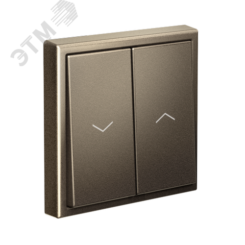 ARTGALLERY 2-клавишный выключатель для жалюзи, 2х сх.4, 10А, механизм, мокко - фото 5