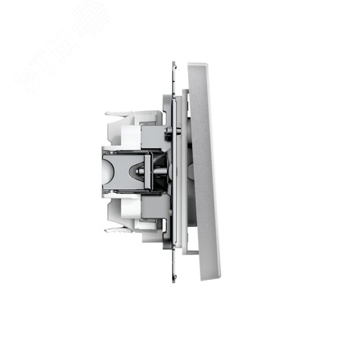 ARTGALLERY 1-клавишный ПЕРЕКЛЮЧАТЕЛЬ IP44, 10АХ,  механизм, быстрозажимные клеммы, АЛЮМИНИЙ - фото 3