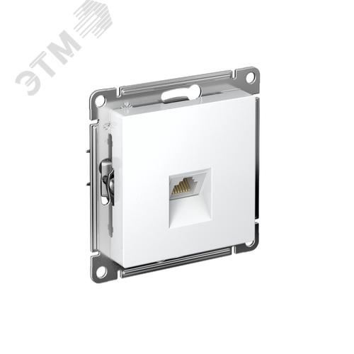 Изображение товара Розетка ATLASDESIGN компьютерная RJ45 механизм белый (шт)