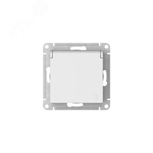 ATLASDESIGN РОЗЕТКА с заземлемлением со шторкой с крышкой, 16А ,IP20, быстрозажимные клеммы, БЕЛЫЙ - фото 6