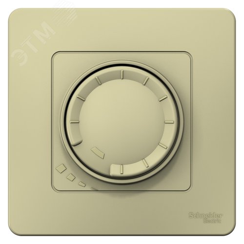 BLANCA С/У СВЕТОРЕГУЛЯТОР (диммер) поворотно-нажим. универсальный, 400ВТ, БЕЖЕВЫЙ - фото 3