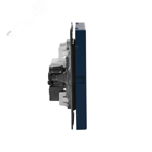 ARTGALLERY TV ТВ розетка проходная 4DB, механизм, аквамарин - фото 5