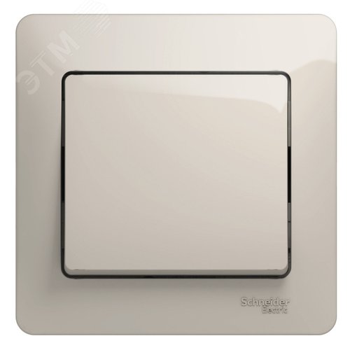 Изображение товара Выключатель одноклавишный, в сборе схема 1 молочный (шт)