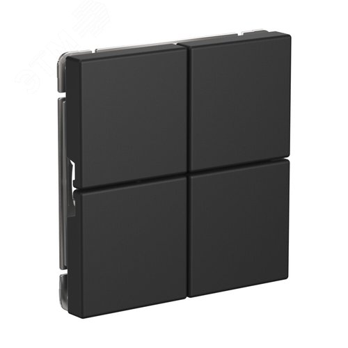 ARTGALLERY 4-клавишный ВЫКЛЮЧАТЕЛЬ СЦЕНАРНЫЙ, сх. 1,  БАЗАЛЬТ - фото 2