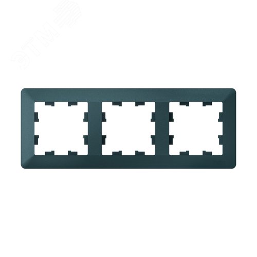 Изображение товара ATLASDESIGN AIR 3-постовая РАМКА, ИЗУМРУД/дымчатый черный (шт)