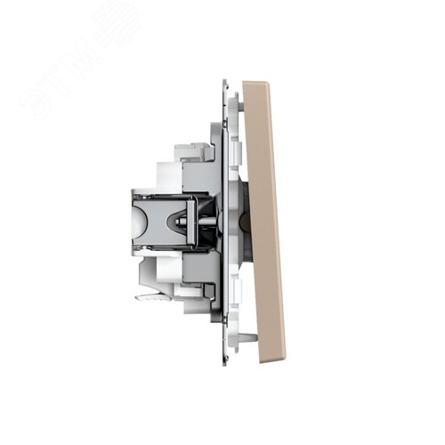 ARTGALLERY 1-клавишный ВЫКЛЮЧАТЕЛЬ, 10АХ, механизм, быстрозажимные клеммы, ПЕСОЧНЫЙ - фото 4