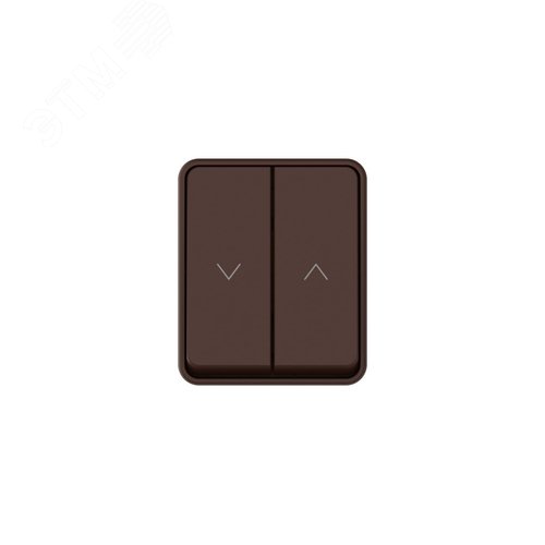 AtlasDesign PROFI IP54 2-клавишный ВЫКЛЮЧАТЕЛЬ ДЛЯ ЖАЛЮЗИ, 2хсх.4, КОРИЧНЕВЫЙ - фото 2