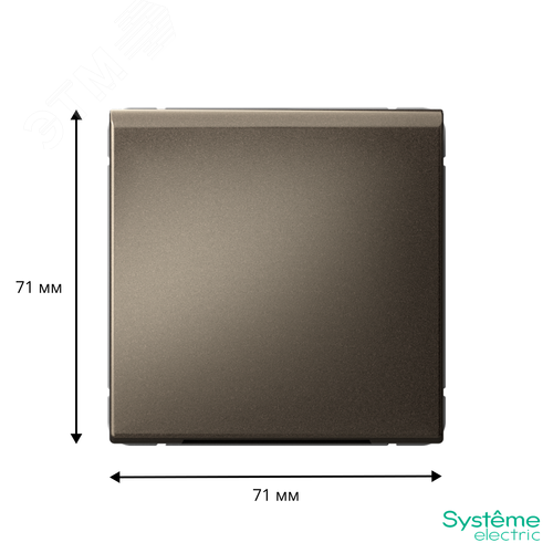 ARTGALLERY вывод кабеля, механизм, мокко - фото 3