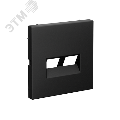 ARTGALLERY НАКЛАДКА двойная для информационных функций типа Keystone, КАРБОН - фото 2