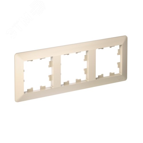 ATLASDESIGN AIR 3-постовая РАМКА, БЕЖЕВЫЙ/дымчатый белый - фото 2