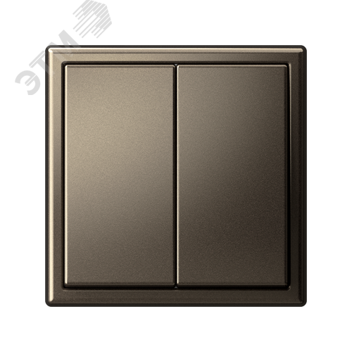 ARTGALLERY 2-клавишный выключатель, сх.5, 10АХ, механизм, мокко - фото 6