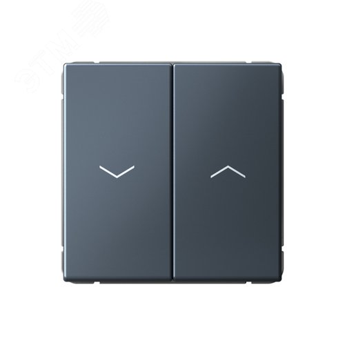 Изображение товара ARTGALLERY 2-клавишный выключатель для жалюзи, 2х сх.4, 10А, механизм, грифель (шт)