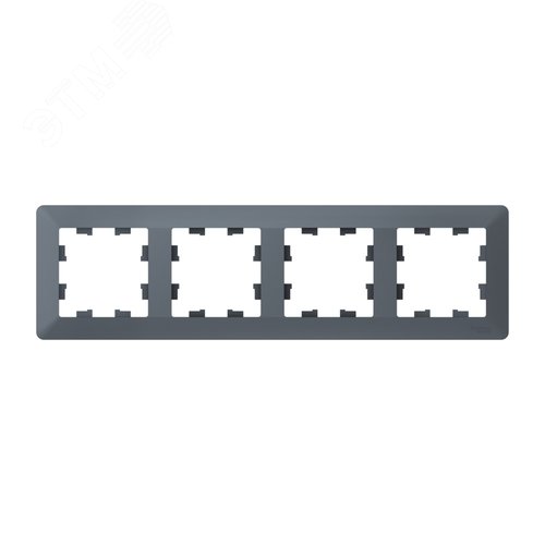 ATLASDESIGN AIR 4-постовая РАМКА, ГРИФЕЛЬ/дымчатый черный - фото 1