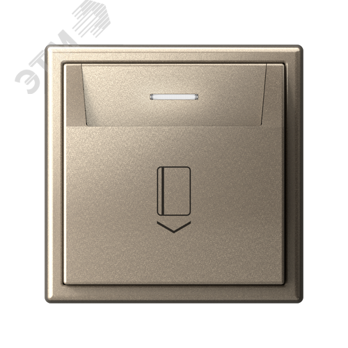 ARTGALLERY ВЫКЛЮЧАТЕЛЬ карточный 10А, без задержки времени, быстр.клемм., ШАМПАНЬ - фото 6