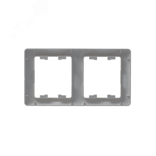 GLOSSA Рамка 2 поста вертикальная перламутр - фото 6