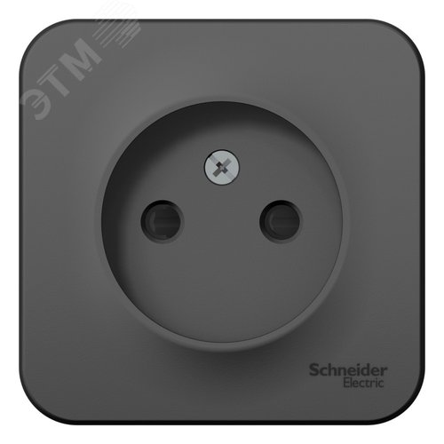 Изображение товара Розетка BLANCA наружная без заземления со шторками с изоляционной пластиной 16А 250В антрацит (шт)
