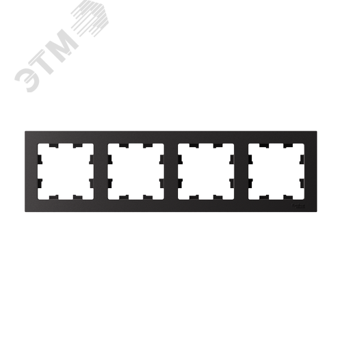 Рамка четырехпостовая ATLASDESIGN универсальная карбон - фото 2