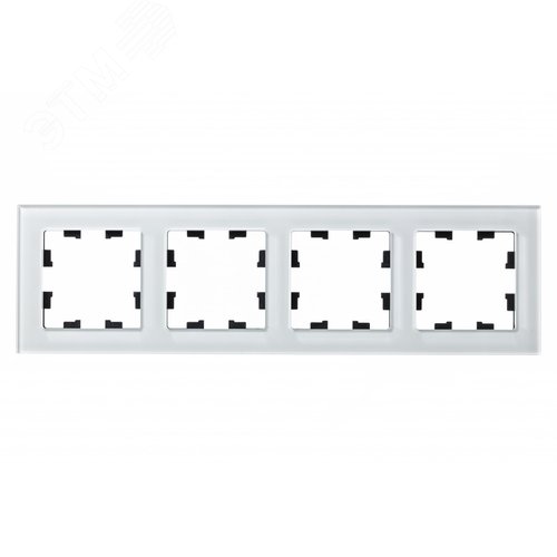 Рамка четырехпостовая ATLASDESIGN NATURE, ОРГАНИЧЕСКОЕ СТЕКЛО БЕЛЫЙ - фото 3