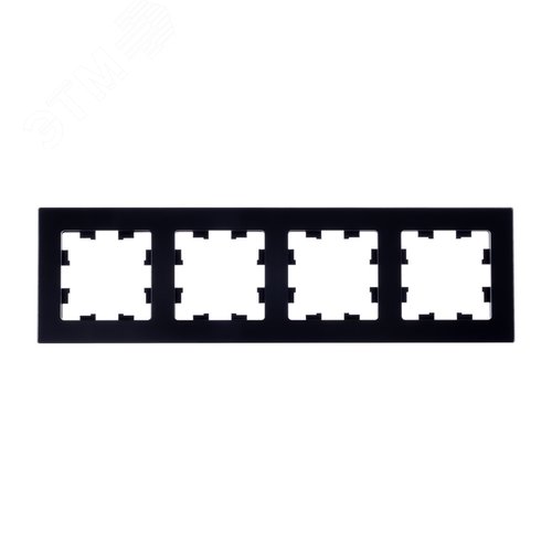 ATLASDESIGN NATURE 4-постовая РАМКА, НАТУРАЛЬНОЕ СТЕКЛО, ЧЕРНЫЙ - фото 3