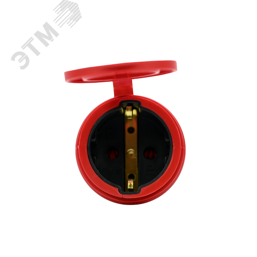 MultiSet Розетка 2К+З кабельная каучуковая 16А/250В IP44 Красная - фото 5