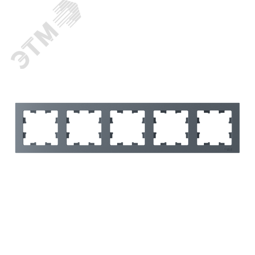 Рамка пятипостовая ATLASDESIGN универсальная грифель - фото 2