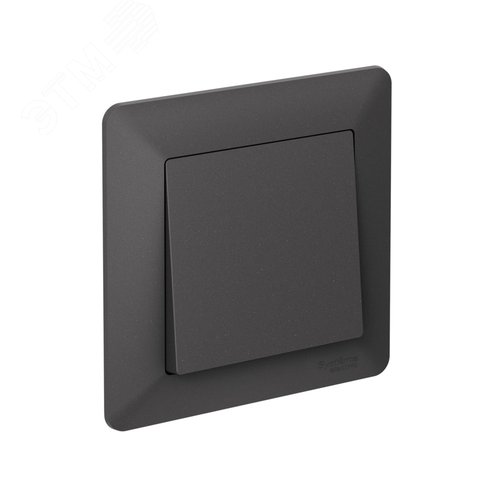 ATLASDESIGN AIR 1-постовая РАМКА, БАЗАЛЬТ/дымчатый черный - фото 2