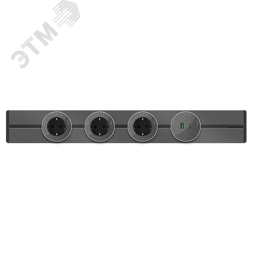 MultiTrack Шина открытой установки трековой системы 150 см Графит - фото 2