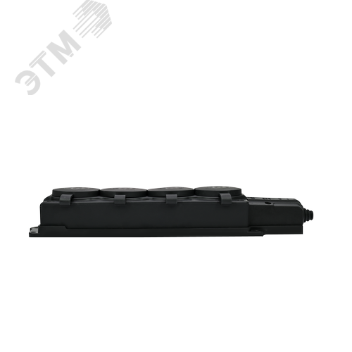 Колодка 4х розетка четырехместная 2К+З каучуковая 16А/250В IP44 Чёрная MultiSet - фото 6
