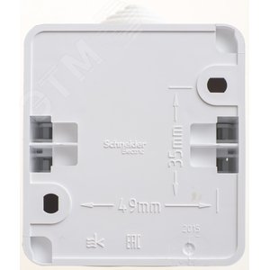 ЭТЮД Выключатель одноклавишный наружный IP44 белый BA10-041B Systeme Electric - 4