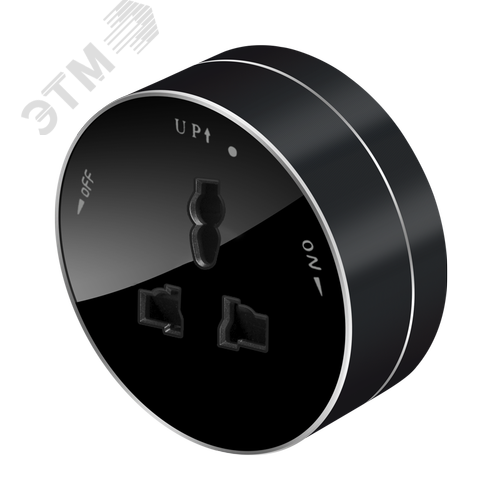 MultiTrack Розетка универс. круглая 13А/250В Антрацит - фото 1