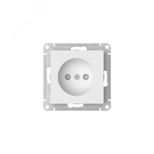 ATLASDESIGN РОЗЕТКА без заземления со шторками, 16А, быстрозажимные клеммы, БЕЛЫЙ - фото 4