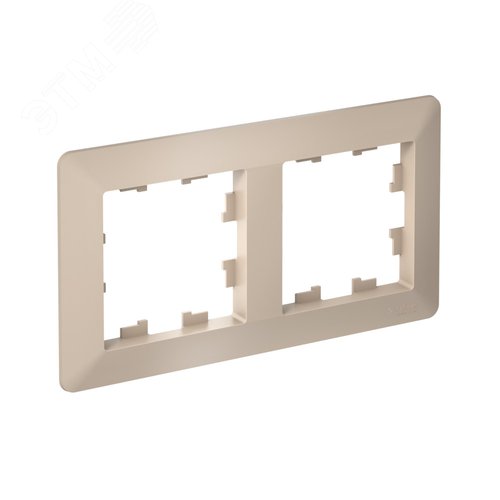 ATLASDESIGN AIR 2-постовая РАМКА, ПЕСОЧНЫЙ/дымчатый белый - фото 2
