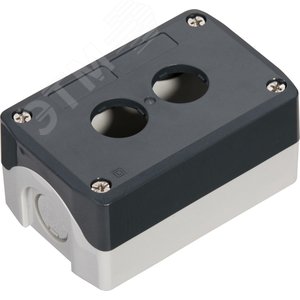 Изображение товара Пост кнопочный , 2 отверстия, серый (шт)