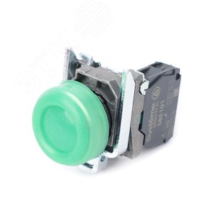 Изображение товара Кнопка SB4 в сборе модульная 22мм выступающая зеленая с возвратом металл 1НО (шт)