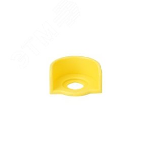 Кожух защитный для кнопки аварийного останова 60мм, желтый, полукруг