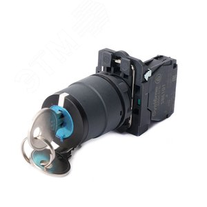 Переключатель SB5 в сборе модульный 22мм 2 позиции с фиксацией ключ 2пол 1НО - фото 1