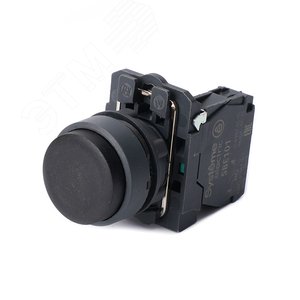 Изображение товара Кнопка SB5 в сборе модульная 22мм выступающая черная с возвратом пластик 1НО (шт)